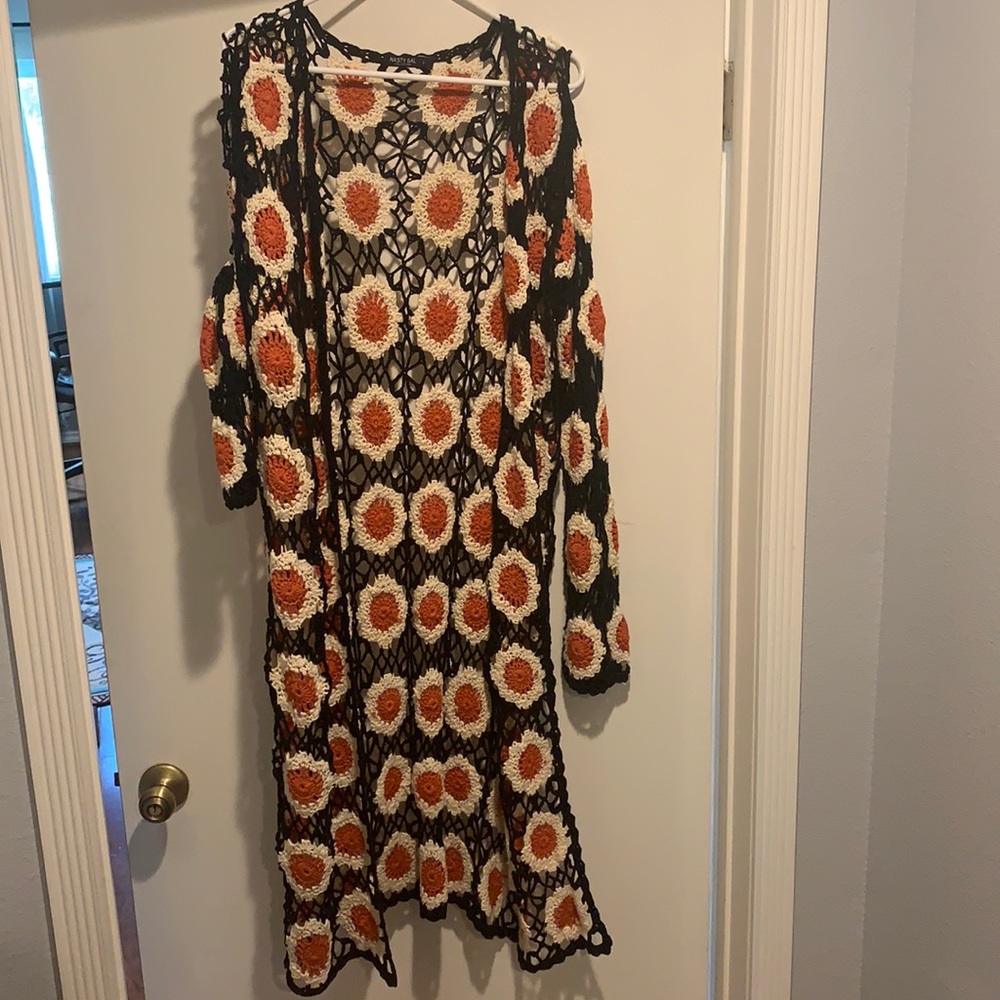 Crocheted duster